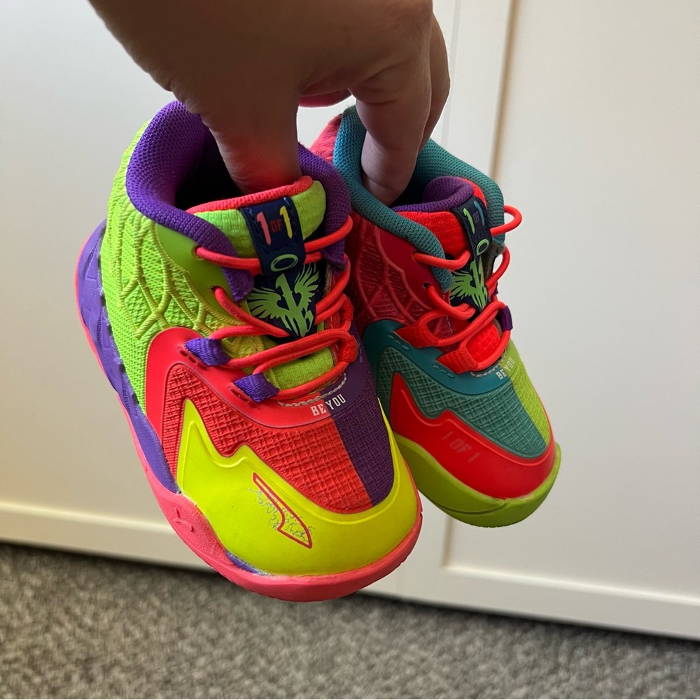 Puma Infant Kids Baby MB1 LaMelo Ball M.01 Be You Colorful Sneakers Baby Size 6C - Picture 8 of 9